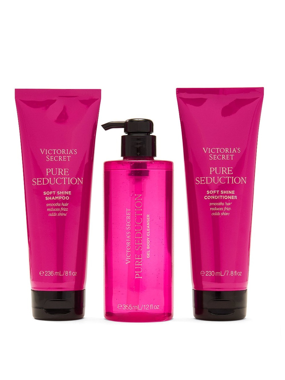 (Inventory 59 & 60)Victoria's Secret Pure Seduction Bath & Body Trio in Hot Pink